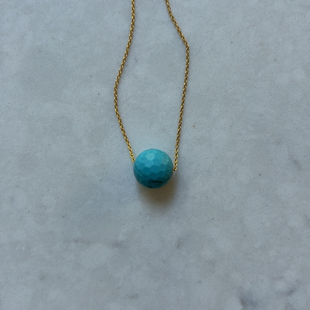 Gorjana turquoise bead necklace - Picture 2 of 4